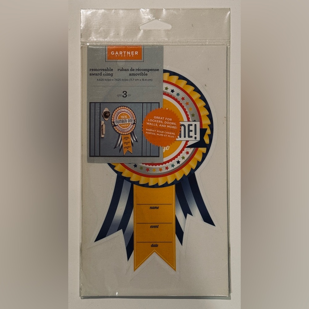 Gartner Studios Removable Number One Award and Recognition Kit